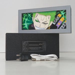 Lampu Tidur 3D Anime Zoro One Piece - Genko Lightbox