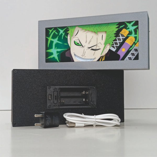 zr3 Lampu Tidur 3D Anime Zoro One Piece - Genko Lightbox